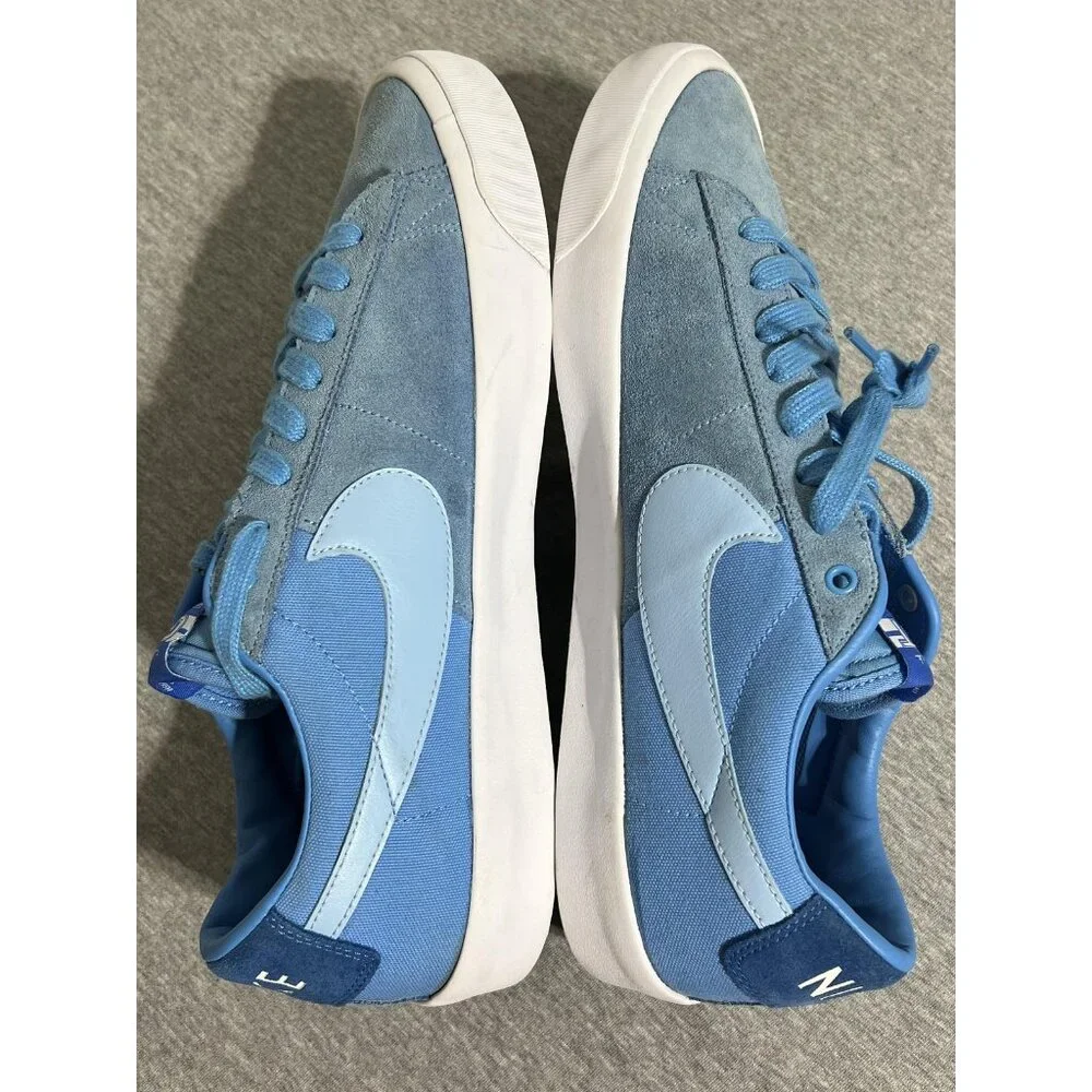 Nike SB Blazer Low‎ GT Shoes Mens Size 13 Blue Suede Grant Taylor DC7695-400